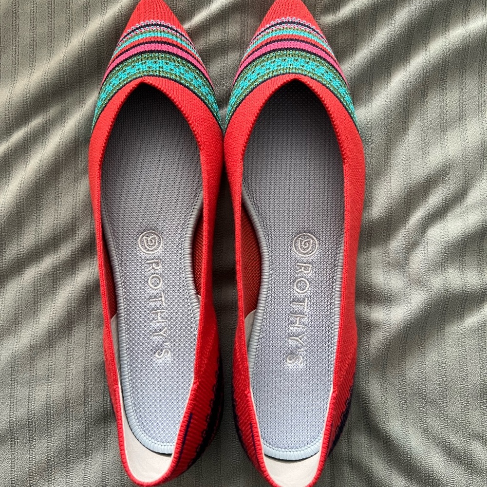 Rothy’s blaze merino stripe points